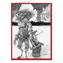 Tarjeta de Navidades de Krampus