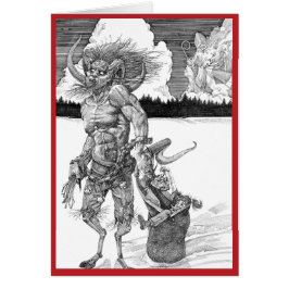 Tarjeta de Navidades de Krampus