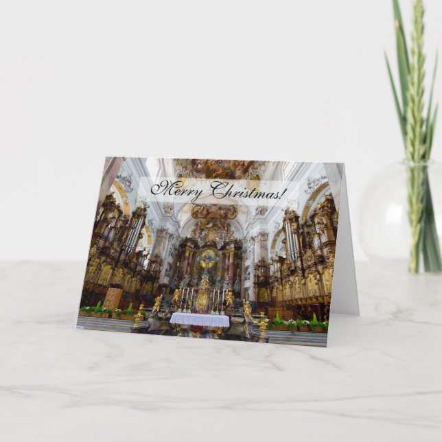 Tarjeta de Navidades de la abadía de Ottobeuren (Anverso)