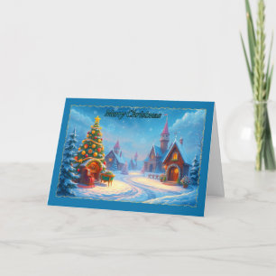 Tarjeta de Navidades de la aldea Yuletide