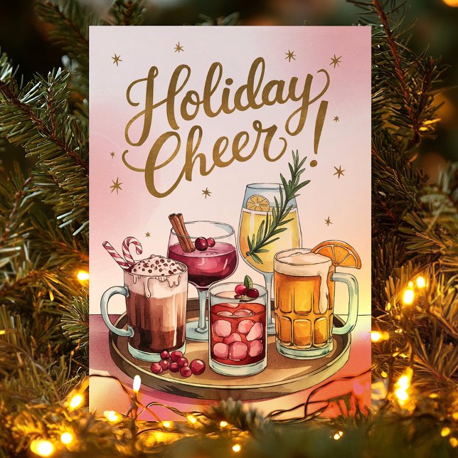 Tarjeta de Navidades de la bandeja de bebidas del  (Subido por el creador)