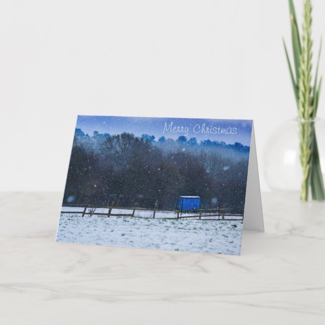 Tarjeta de Navidades de la caja de invierno (Anverso)
