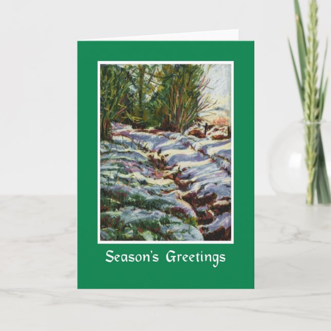 Tarjeta de Navidades de la caminata invernal (Anverso)