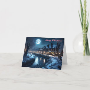 Tarjeta de Navidades de la caminata por el río inv