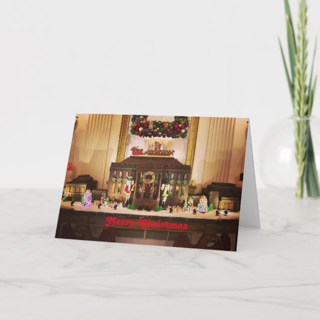 Tarjeta de Navidades de la casa Gingerbread (Anverso)