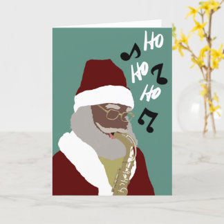 Tarjeta de Navidades de la cláusula Santa de color