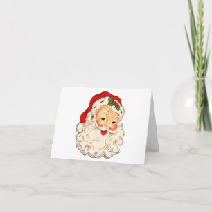 Tarjeta de Navidades de la cláusula Santa de Retro