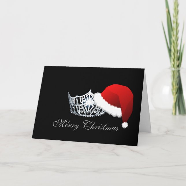 Tarjeta de Navidades de la Corona de Sombrero al e (Anverso)