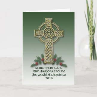 Tarjeta de Navidades de la diáspora irlandesa