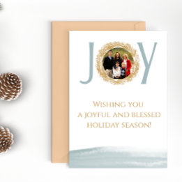 Tarjeta de Navidades de la familia de guirnaldas m