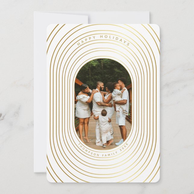 Tarjeta de Navidades de la familia de la foto del  (Anverso)
