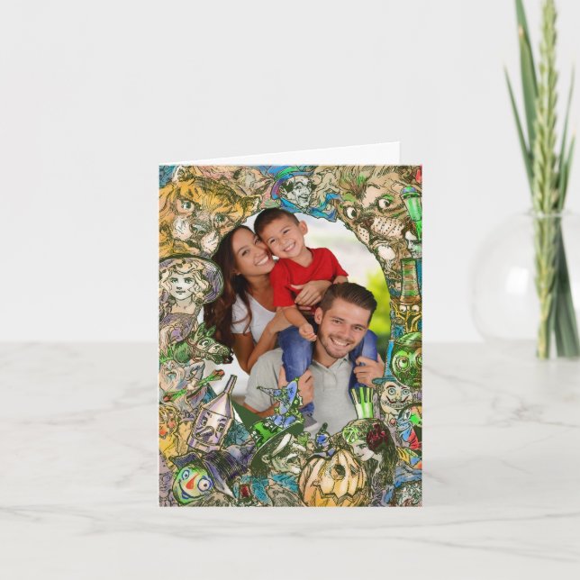 TARJETA DE NAVIDADES DE LA FAMILIA DE OZ + TU FOTO (Anverso)