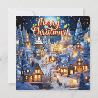 Tarjeta de Navidades de la Felicidad en el País de