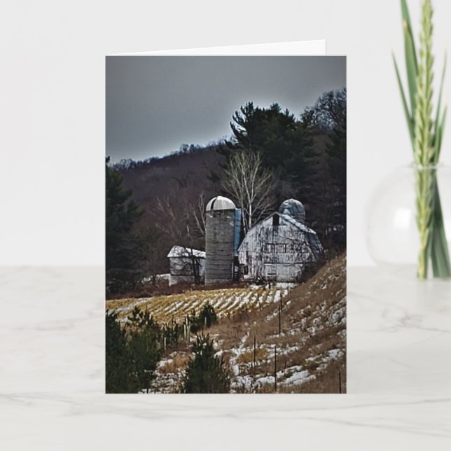 Tarjeta de Navidades de la "granja Taylors" (Anverso)