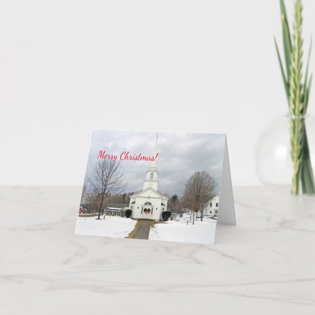 Tarjeta de Navidades de la Iglesia Canterbury de a (Anverso)