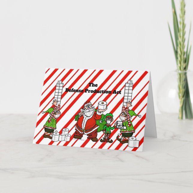 Tarjeta de Navidades de la Ley de Producción de De (Anverso)