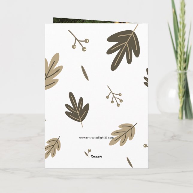 Tarjeta de Navidades de la Natividad Ortodoxa (Reverso)