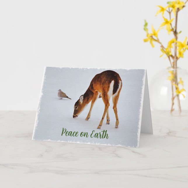 Tarjeta de Navidades de la naturaleza de la fe de  (flor amarilla)