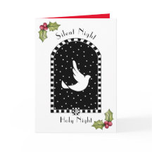 Tarjeta De Navidades De La Palabra En Snowowy Sky