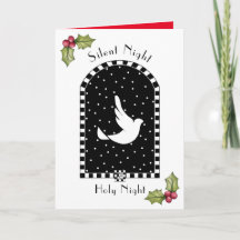 Tarjeta De Navidades De La Palabra En Snowowy Sky