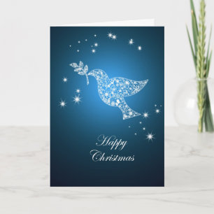 Tarjeta de Navidades de la paloma de la paz