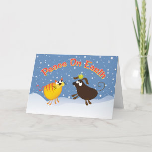 Tarjeta de Navidades de la Paz en la Tierra