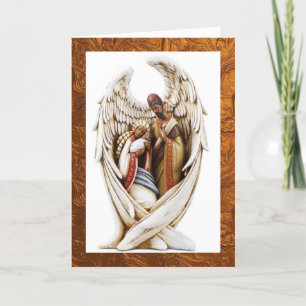 Tarjeta de Navidades de la Sagrada Familia Afroame