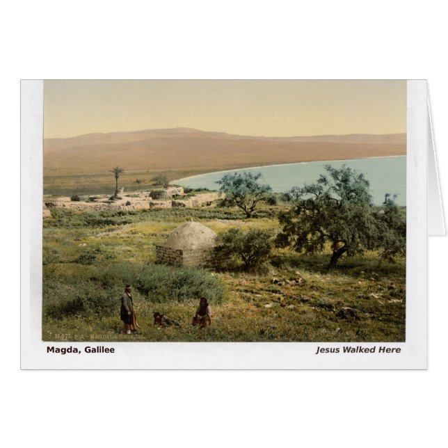 Tarjeta de navidades de la Tierra Santa Galilea (Anverso (Horizontal))