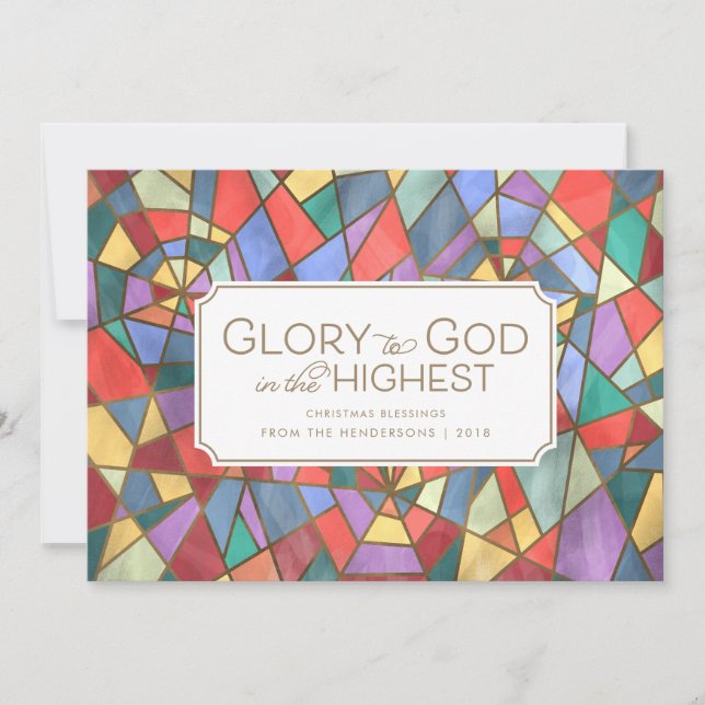 Tarjeta de Navidades de la ventana de cristal cont (Anverso)