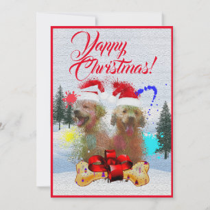 Tarjeta de Navidades de Labrador Yappy personaliza
