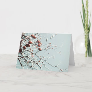 Tarjeta de Navidades de las Berries Rojas
