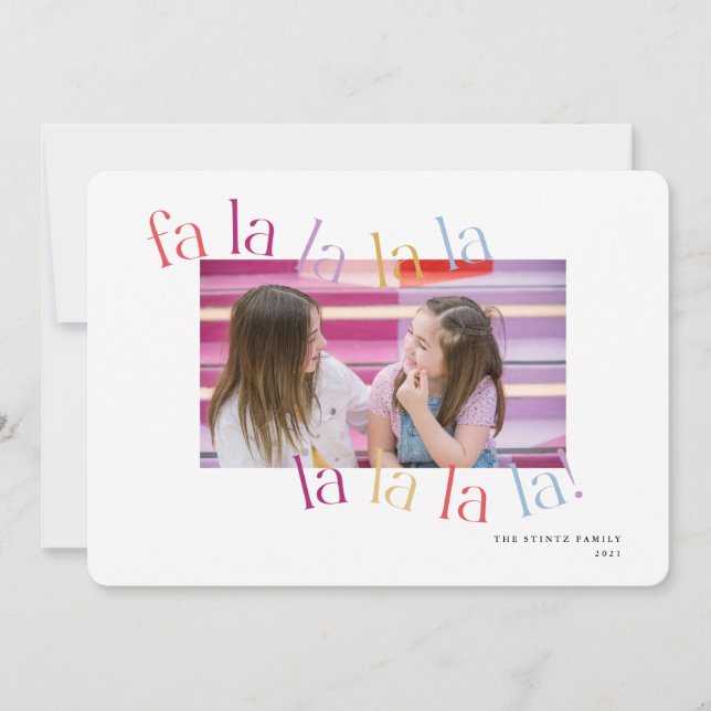 Tarjeta de Navidades de las ondas de Falalala colo (Anverso)