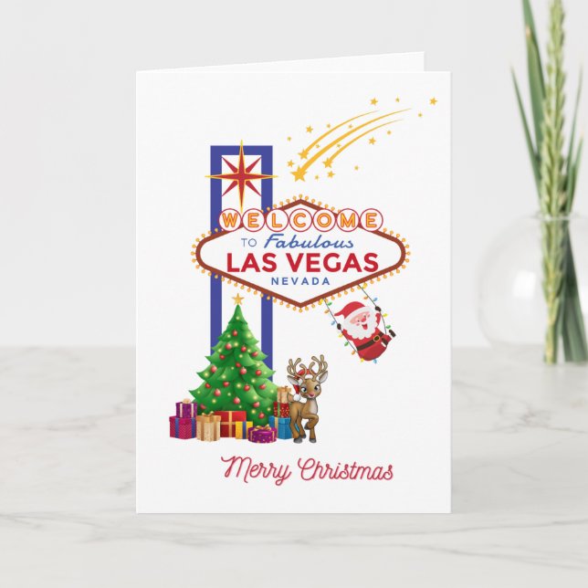 Tarjeta de Navidades de Las Vegas (Anverso)