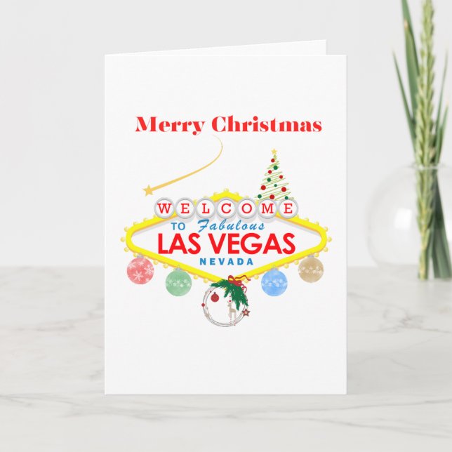 Tarjeta de Navidades de Las Vegas (Anverso)