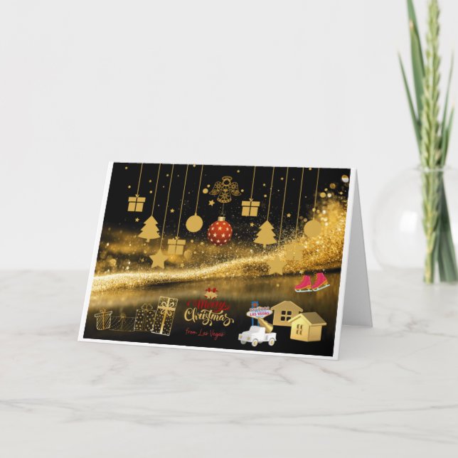 Tarjeta de Navidades de Las Vegas (Anverso)