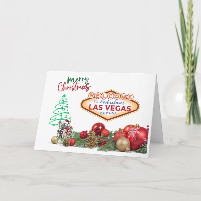Tarjeta de Navidades de Las Vegas (Anverso)