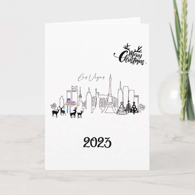 Tarjeta de Navidades de Las Vegas (Anverso)