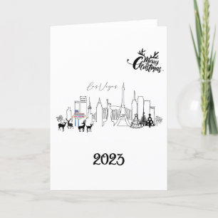 Tarjeta de Navidades de Las Vegas