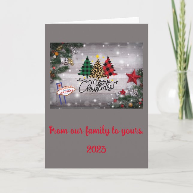 Tarjeta de Navidades de Las Vegas (Anverso)