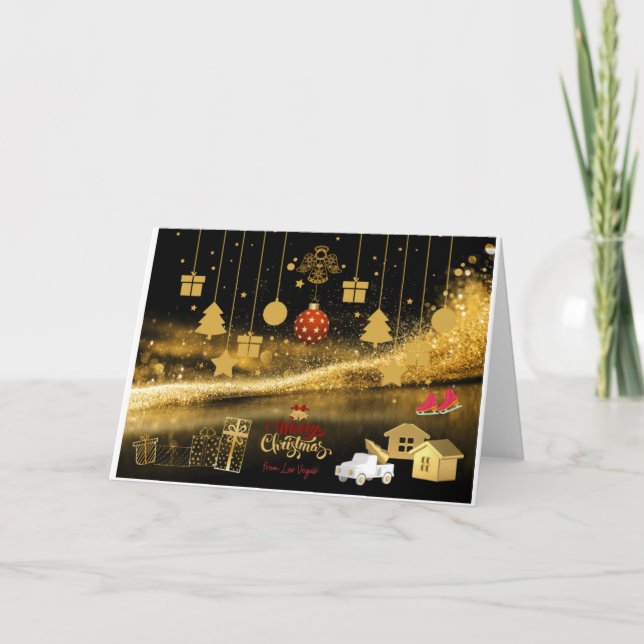 Tarjeta de Navidades de Las Vegas (Anverso)