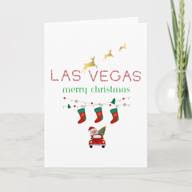 Tarjeta de Navidades de Las Vegas (Anverso)
