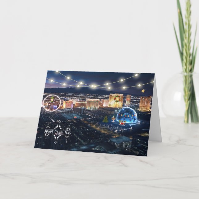 Tarjeta de Navidades de Las Vegas (Anverso)