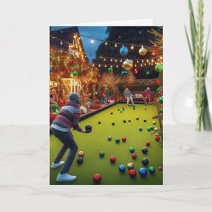 Tarjeta de Navidades de Lawn Bowls