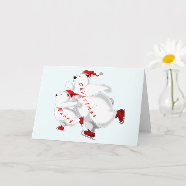 Tarjeta de Navidades de lentes para familias de pa (Planta pequeña)