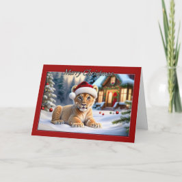 Tarjeta de Navidades de Lion Cub