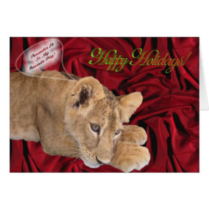 Tarjeta de Navidades de Lion Cub