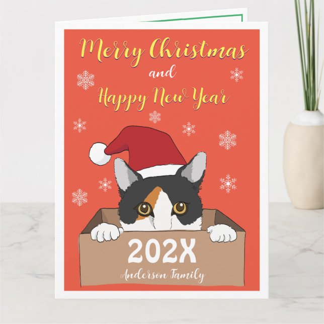 Tarjeta de Navidades de Little Kitty (Anverso)