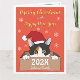 Tarjeta de Navidades de Little Kitty