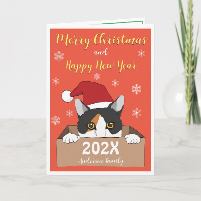 Tarjeta de Navidades de Little Kitty (Anverso)