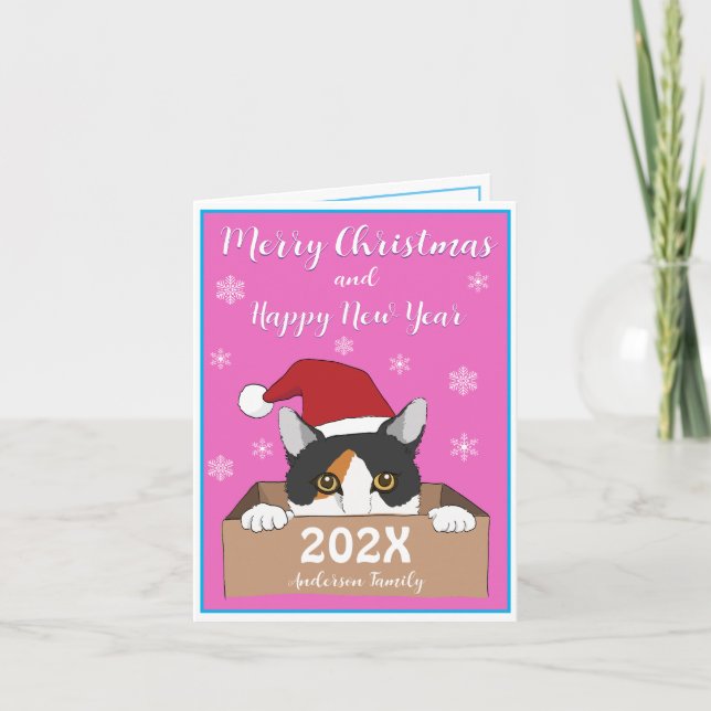 Tarjeta de Navidades de Little Kitty (Anverso)